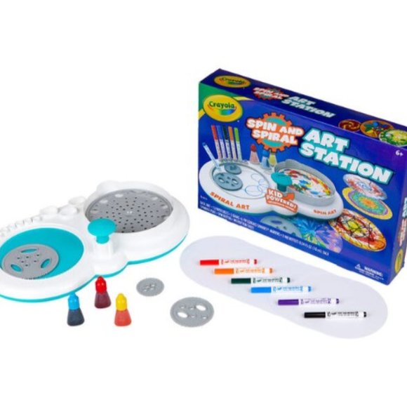 Spin and Spiral Art Station - Crayola - 2 in 1 Art Kit - New! - Picture 1 of 3